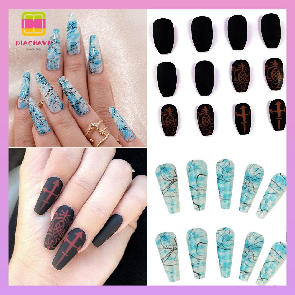 DIACHAVN Móng Tay Giả Che Phủ Toàn Diện Hình Chữ T