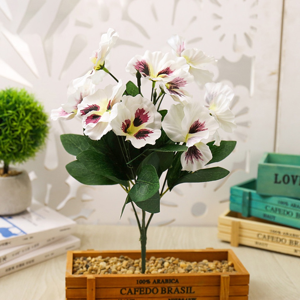 1 Nhánh Hoa Pansy Nhân Tạo Trang Trí Sân Khấu / Tiệc Cưới DIY