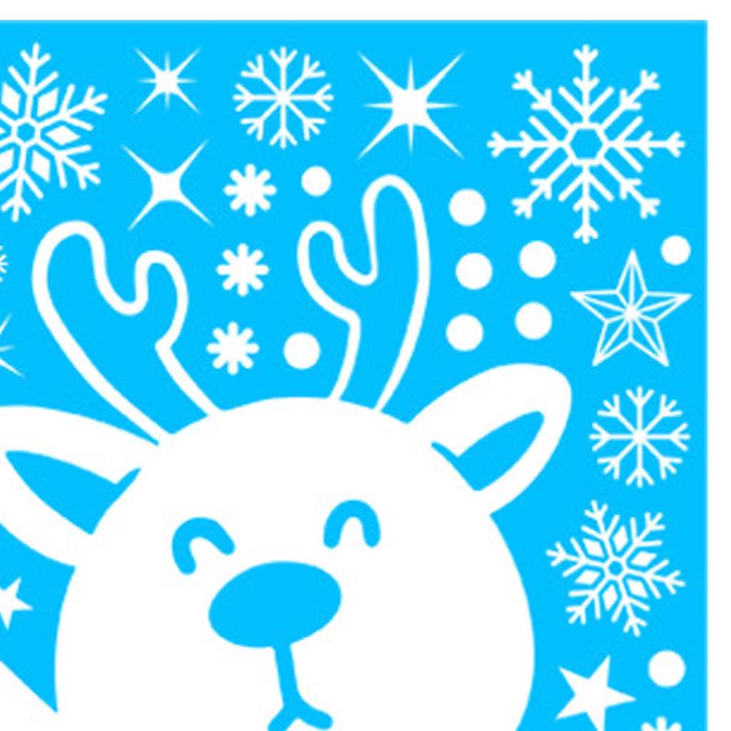 Miếng Dán Tĩnh Điện Bằng PVC Họa Tiết Người Tuyết Giáng Sinh Trang Trí Nhà Cửa DIY