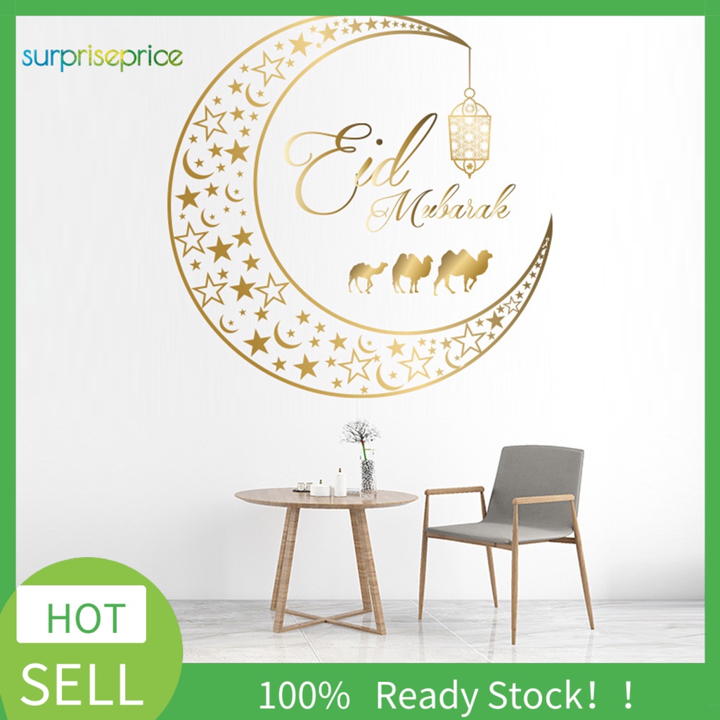 (Bất Ngờ) Hình Dán Tường Mặt Trăng Ngôi Sao Màu Sắc Đơn Giản Tự Dính Bằng PVC Chống Ẩm Trang Trí Tiệc Tùng DIY