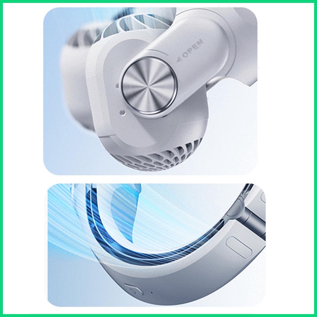 Quạt Đeo Cổ Không Cánh Có Thể Điều Chỉnh Tốc Độ Gió jiwvn Jwvn