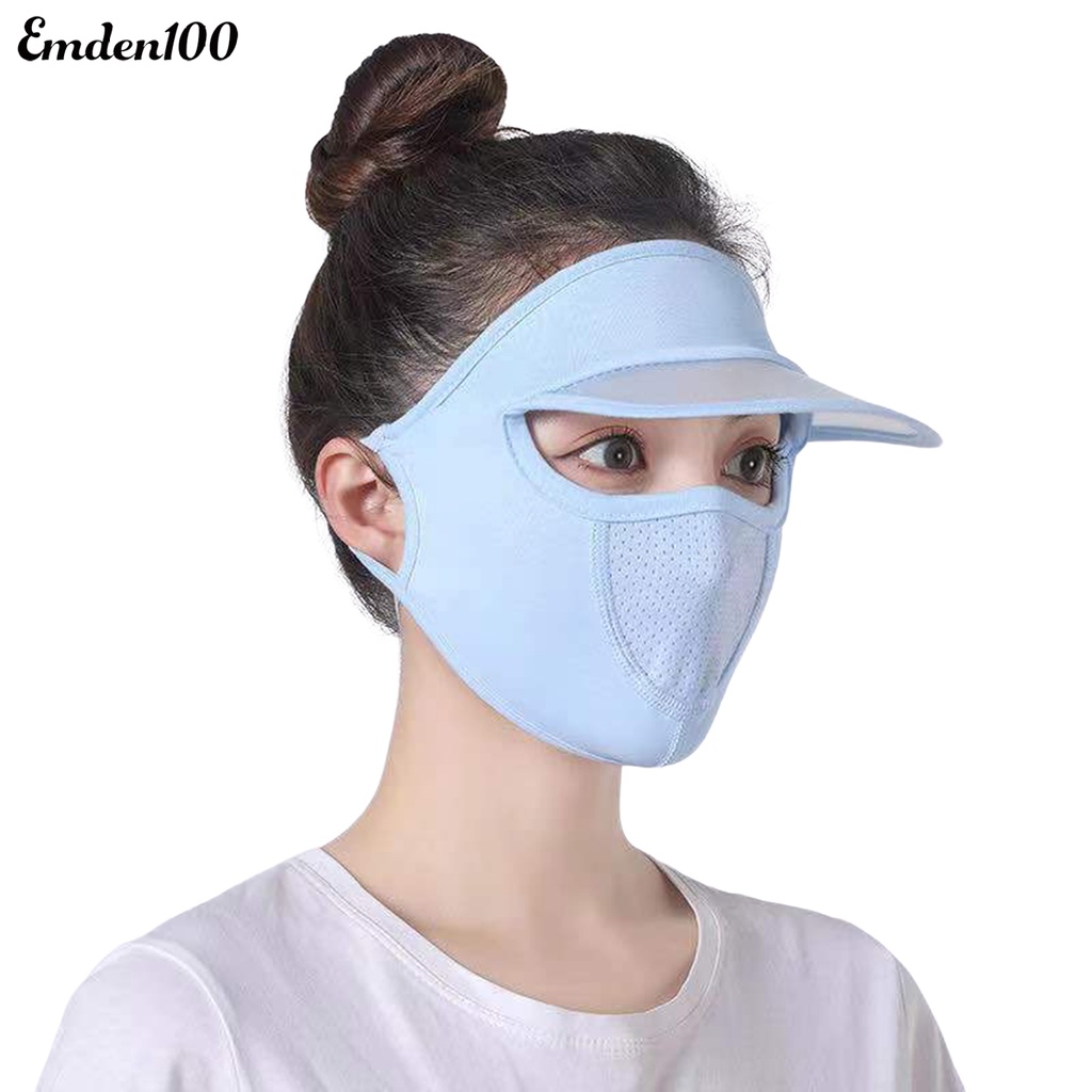 [EMDEN] Mũ Đi Xe Đạp Có Vành Che Mặt Bằng Silicone Thoáng Khí Có Vòng Đeo Tai Cho Hoạt Động Thể Thao Ngoài Trời