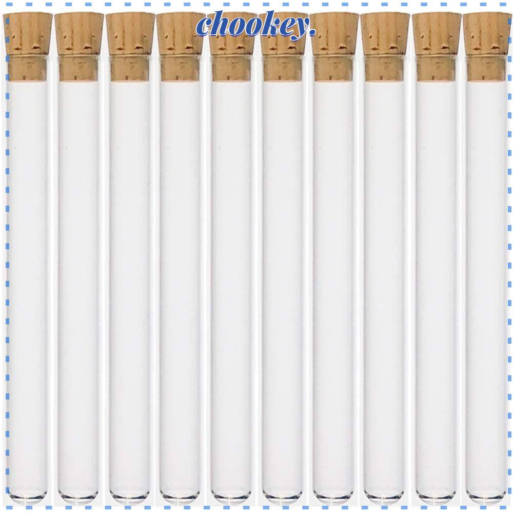 CHOOKEY Set 10 Ống Nghiệm Khoa Học Bằng Nhựa Trong Suốt 16x150mm 23ml