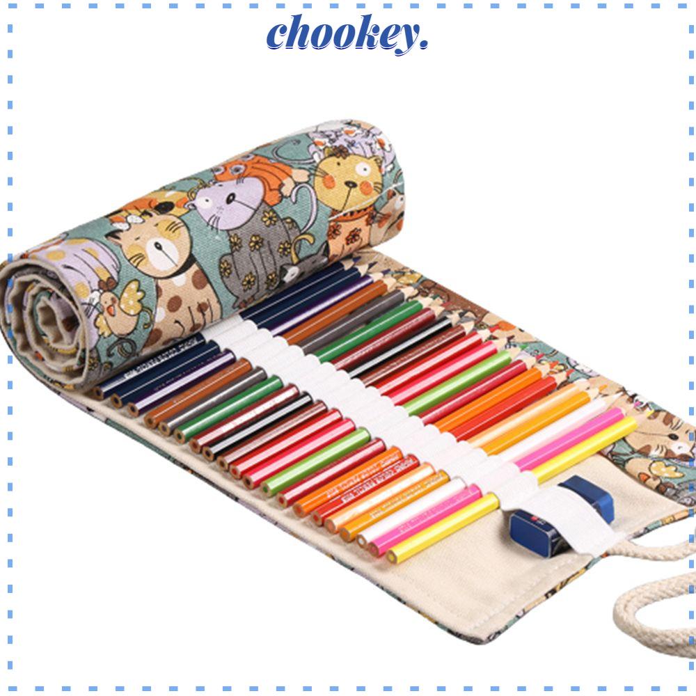 CHOOKEY Túi Đựng Bút Vẽ Phác Thảo Cỡ Lớn Thiết Kế Dễ Thương Tiện Dụng