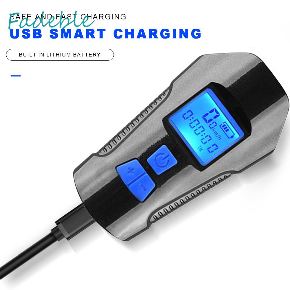 Đèn Pha Xe Đạp Chống Nước Có Thể Sạc Lại Bằng Cổng USB