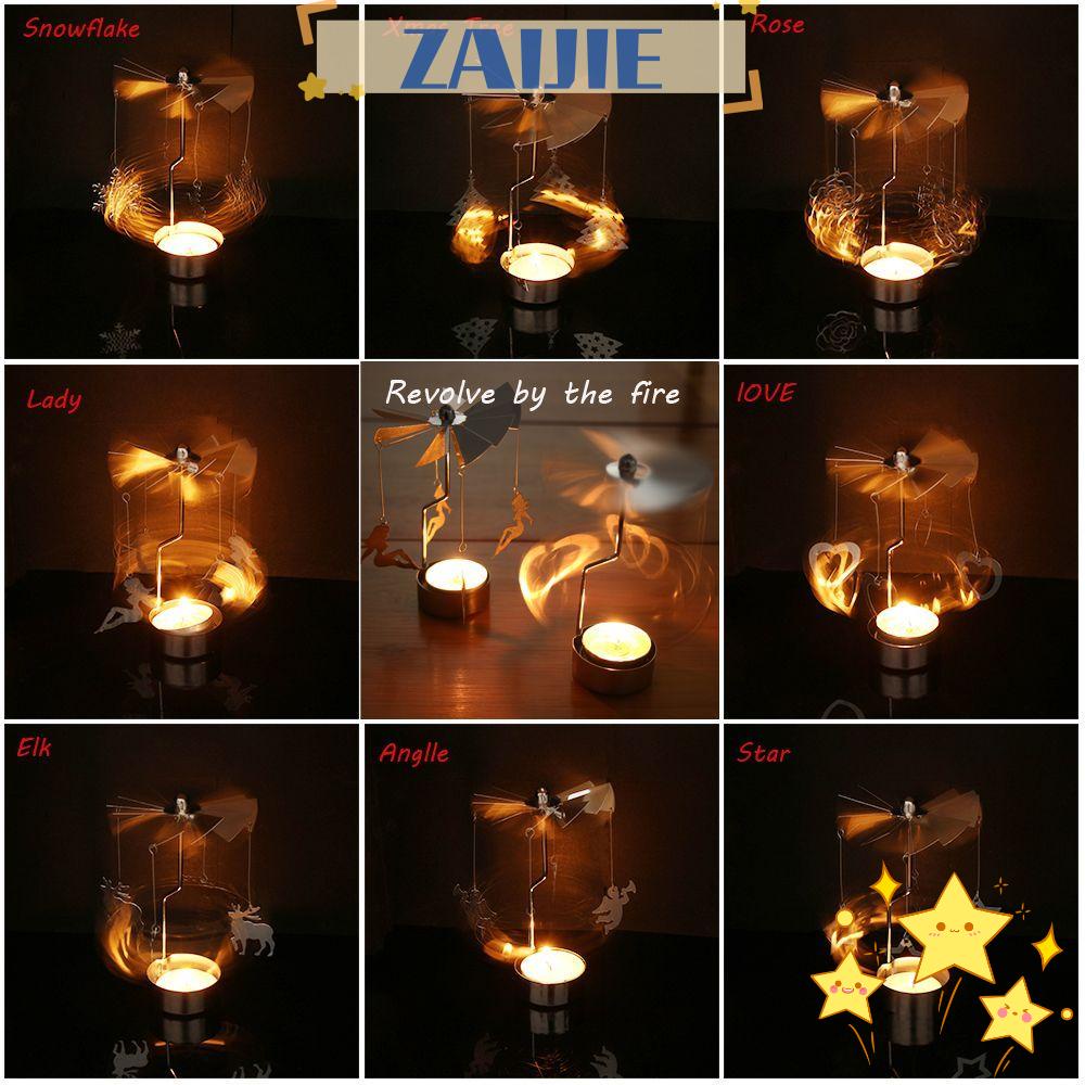 ZAIJIE24 Giá Đỡ Đèn Cầy Bằng Bạc Trang Trí Giáng Sinh