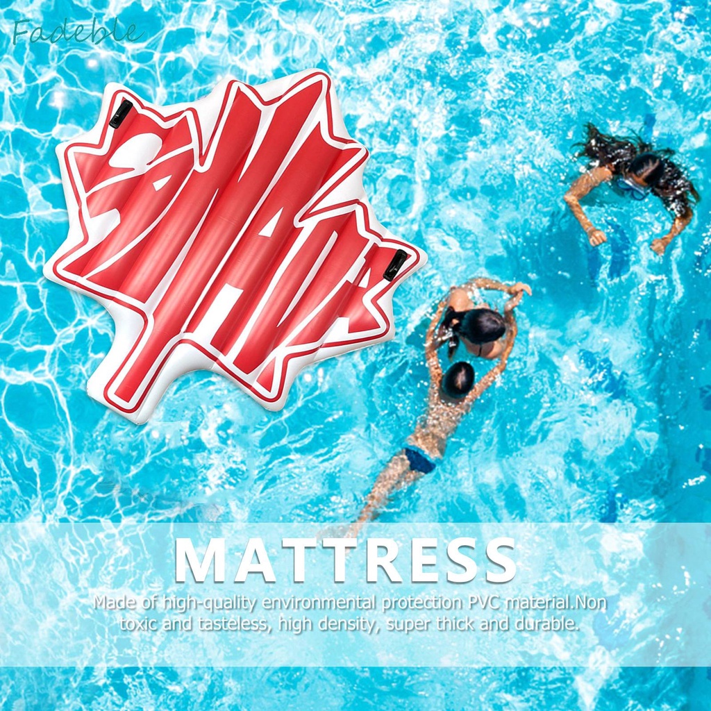 Phao Bơi Bơm Hơi Bằng PVC Hình Chiếc Lá Xinh Xắn