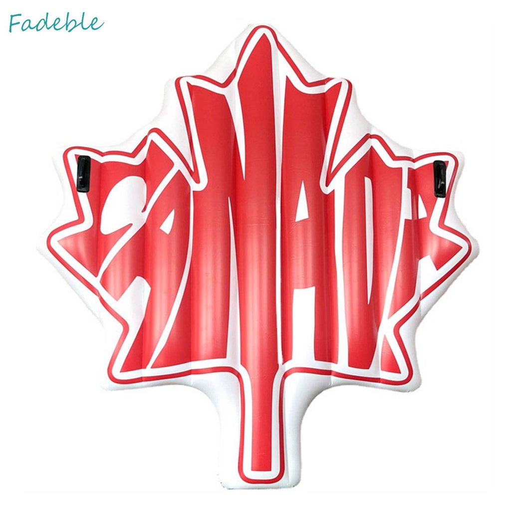 Phao Bơi Bơm Hơi Bằng PVC Hình Chiếc Lá Xinh Xắn