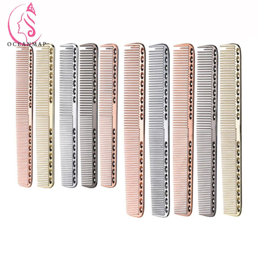 OCEANMAP Lược Chải Tóc Bằng Kim Loại Chống Trượt Chuyên Dụng Cho Salon
