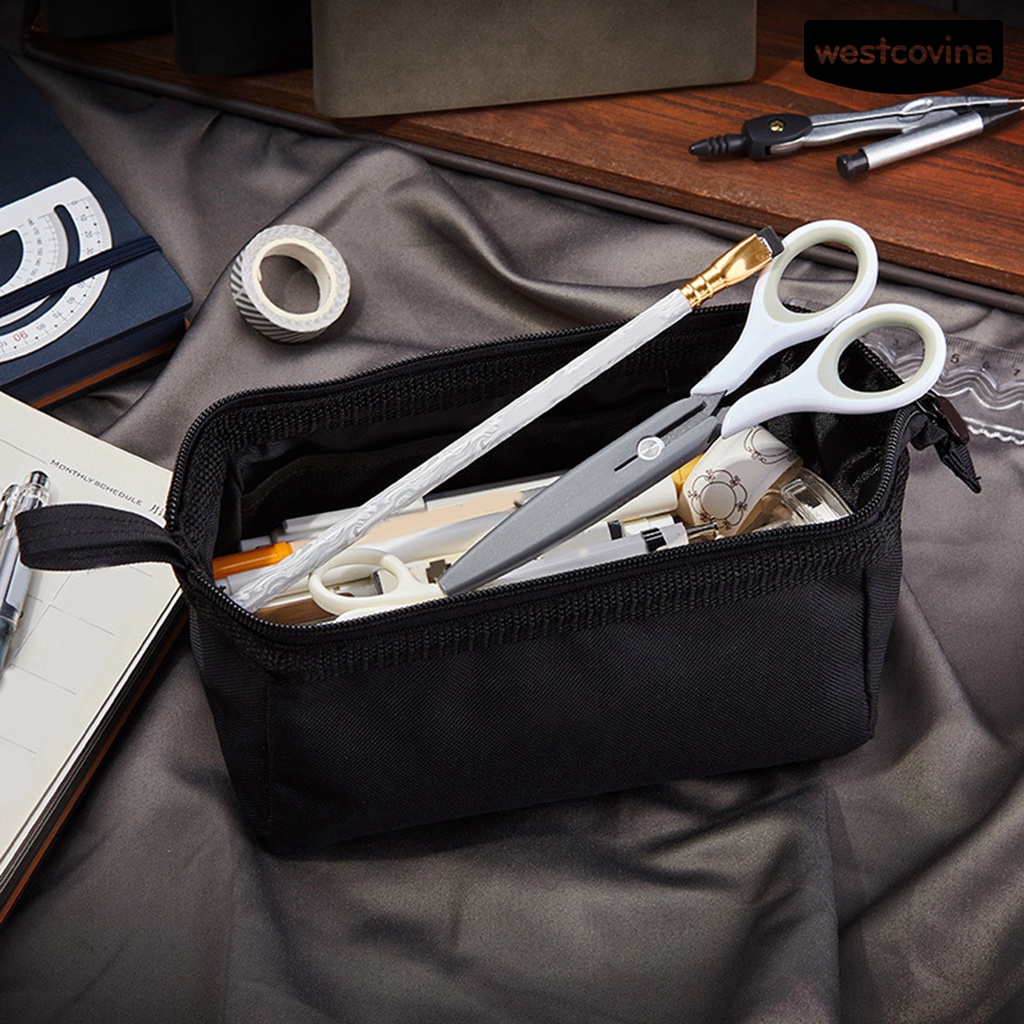 [WSTN]✎Túi Đựng Bút Bằng Vải Oxford Sức Chứa Lớn Có Dây Treo Tiện Dụng Cho Học Sinh