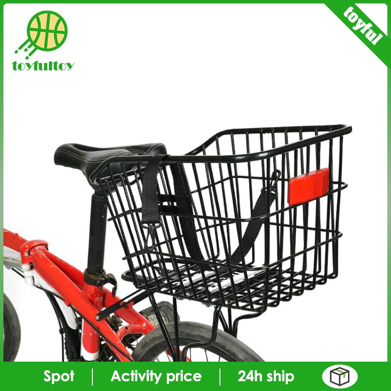 Giỏ Đựng Đồ Bằng Kim Loại Bền Chắc Có Thể Tháo Rời Gắn Phía Sau Xe Đạp