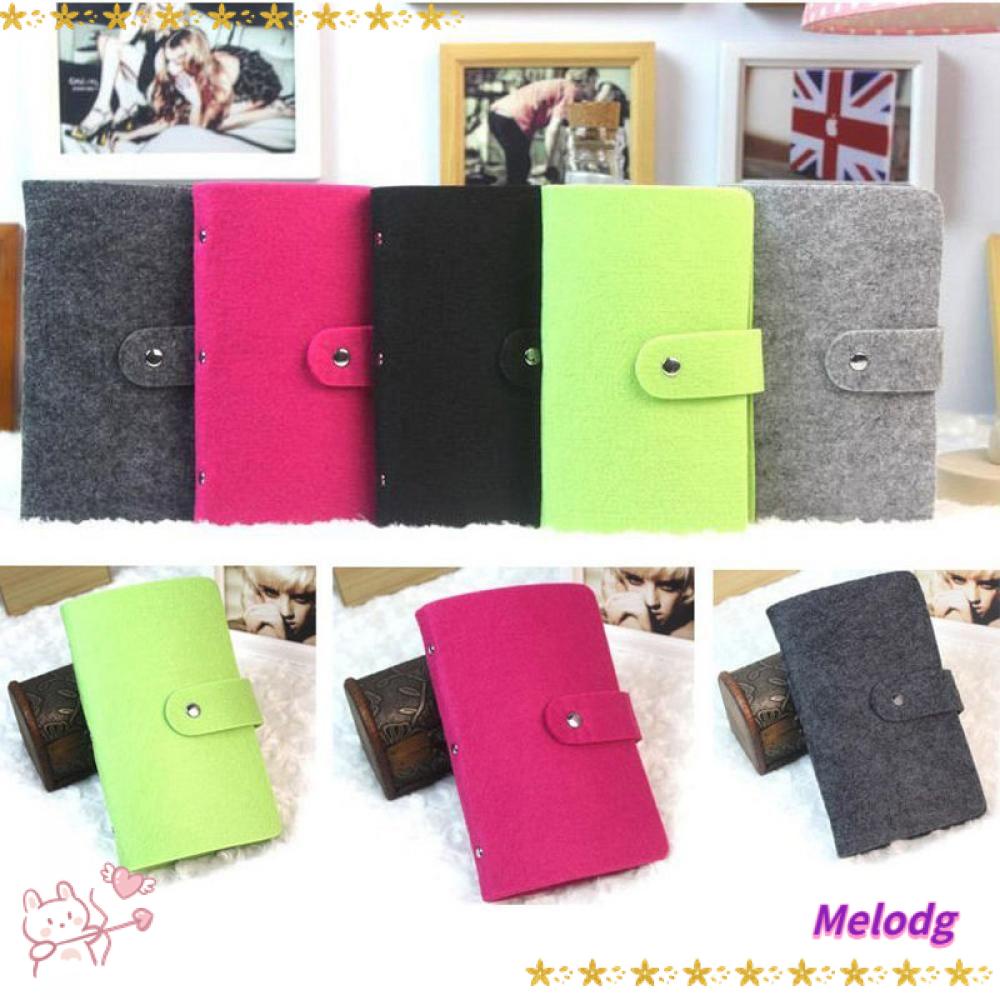 MELODG Ví Đựng Tiền Bằng Len Nỉ Sắp Xếp Gọn Gàng Cho Nữ