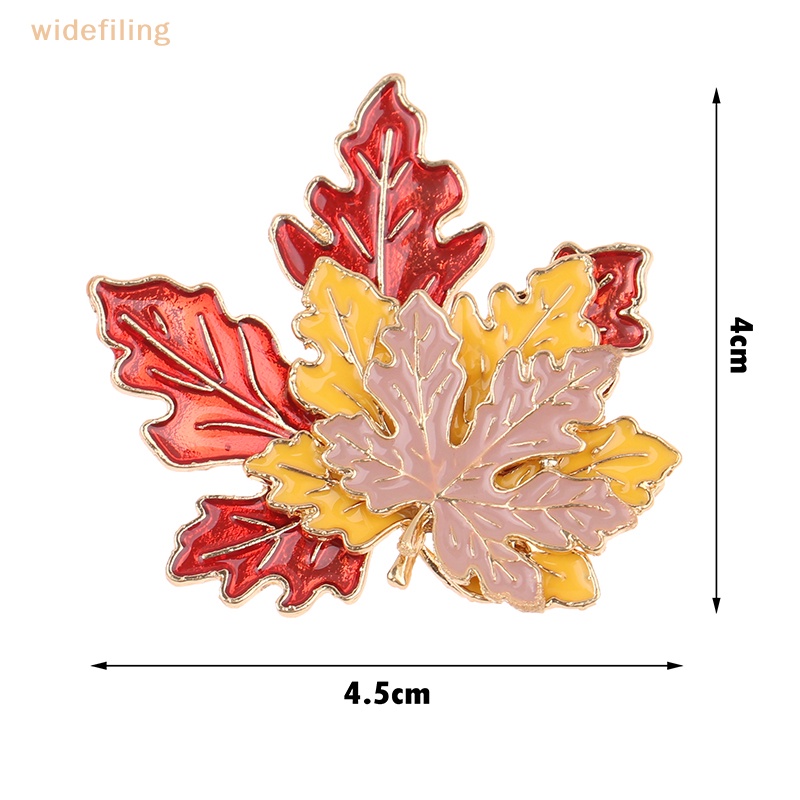 Trâm Cài Áo Hình Lá Phong Bằng Hợp Kim Tráng Men Phong Cách Vintage Dành Cho Nữ