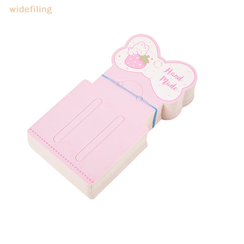 Set 50 Thẻ Giấy Hình Nơ Dễ Thương Dùng Để Trưng Bày Kẹp Tóc / Trang Sức DIY