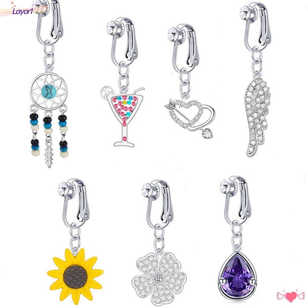 LAYOR1 Khuyên Rốn Dạng Kẹp Cho Nữ