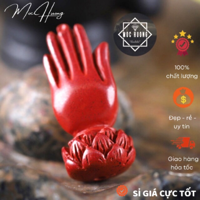 Charm Tay Phật chu sa - KL079