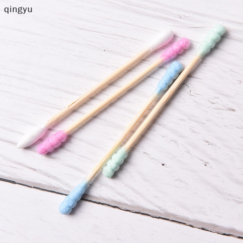 Túi 100 Tăm Bông Cotton Hai Đầu Màu Sắc Kẹo Ngọt