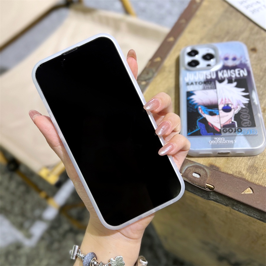Ốp Điện Thoại Cứng Hình Jujutsu Kaisen Geto Suguru & Satoru Gojo Cho iPhone 14 Pro Max 13 Pro Max 12 Pro Max iPhone 11