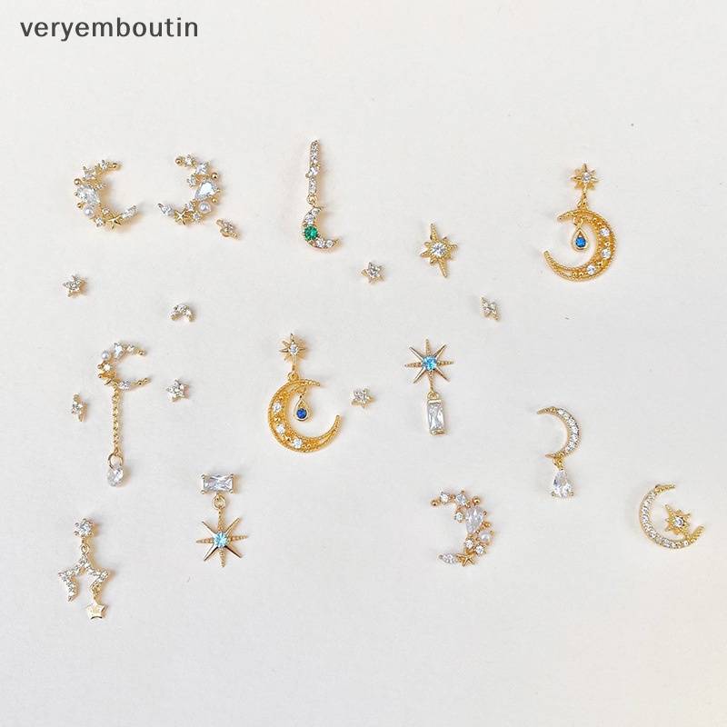 1 Bộ Hoa Tai Đính Đá Thời Trang Dành Cho Nữ