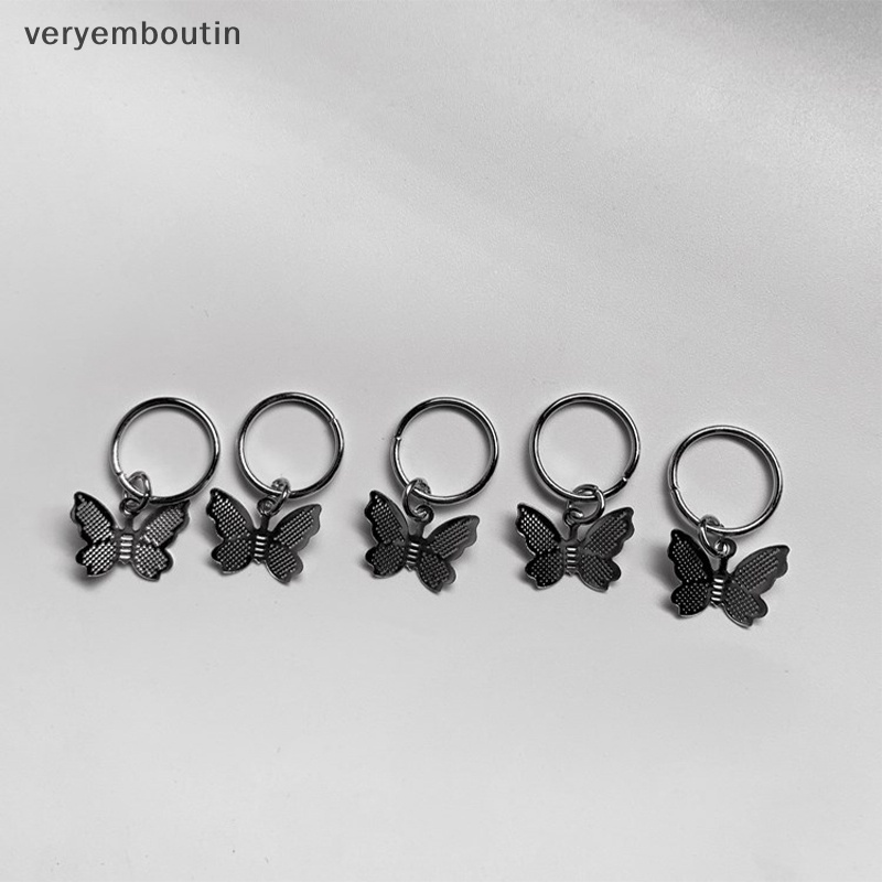 Set 10 Kẹp Tóc Kim Loại Hình Bướm Phong Cách Phương Tây Cho Nữ