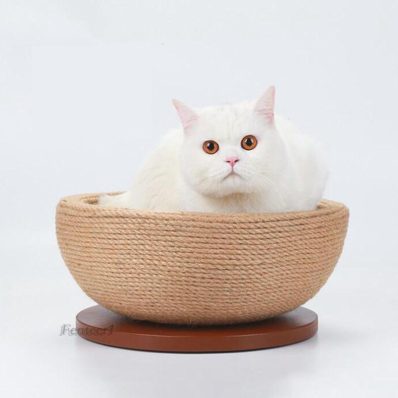 Đệm Cào Móng 2 Trong 1 Hình Tròn Dành Cho Mèo Cào Móng Sự Bảo Vệ