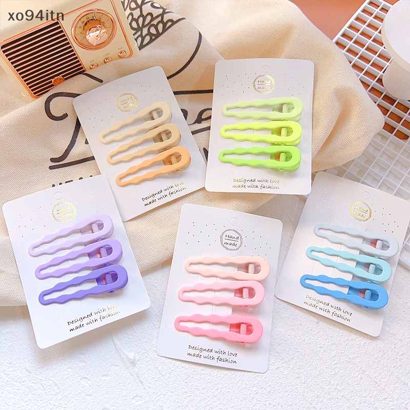 Kẹp Tóc Màu Kẹo Ngọt Họa Tiết Hình Học Thời Trang Cho Nữ