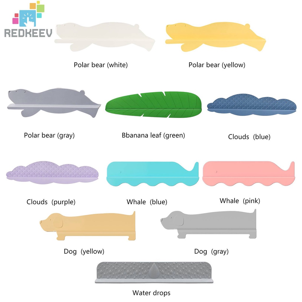 Miếng Chắn Bồn Rửa Bằng Silicone Hình Động Vật Dễ Thương