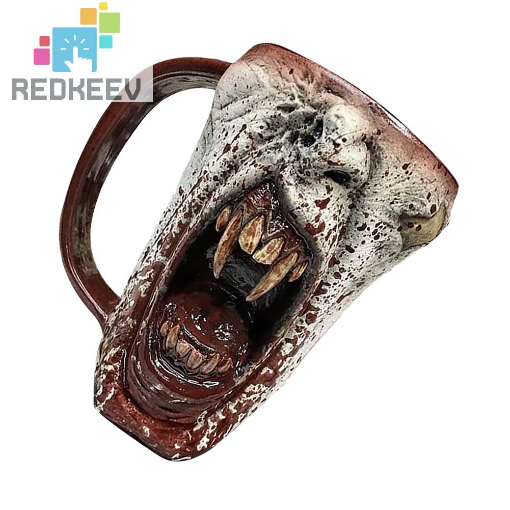 Cốc Cà Phê Kinh Dị Phong Cách Gothic Halloween Vui Nhộn Trang Trí Gia Đình Bạn Bè