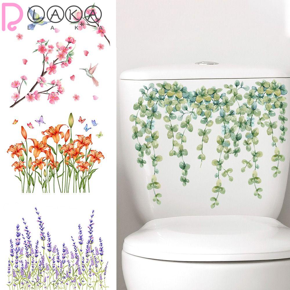 LAKAMIER Bộ 2 Đề Can PVC Chống Thấm Nước Hình Lá Cây Xanh Mới Dùng Để Trang Trí Nhà