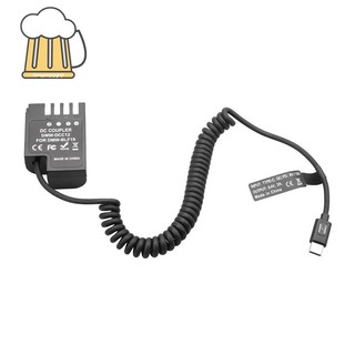 Đầu nối pin dmw-blf19 dcc12 pd usb-c cho panasonic gh3 gh4 gh5 gh5s