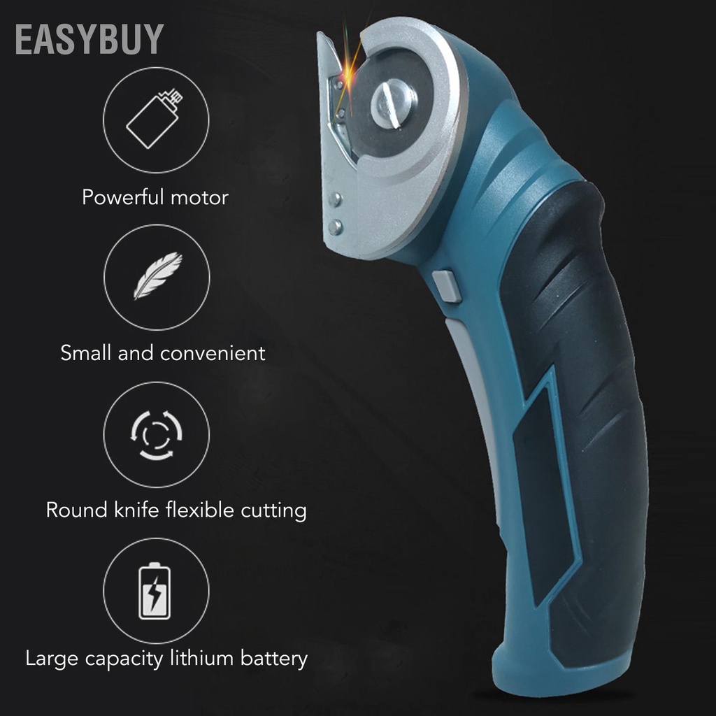 ▲Kéo Điện Không Dây Lưỡi Thép Mạnh Mẽ Máy Cắt Mini Cho Vải Thảm Tông 100‑240V