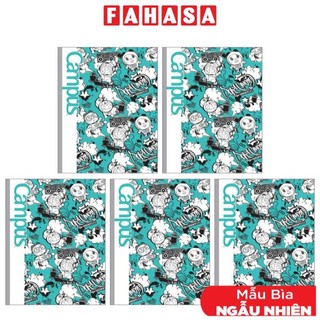 Combo 5 tập doraemon graffiti - b5 kẻ ngang có chấm 120 trang đl 58-65g/m2 - campus nb-bdgf120