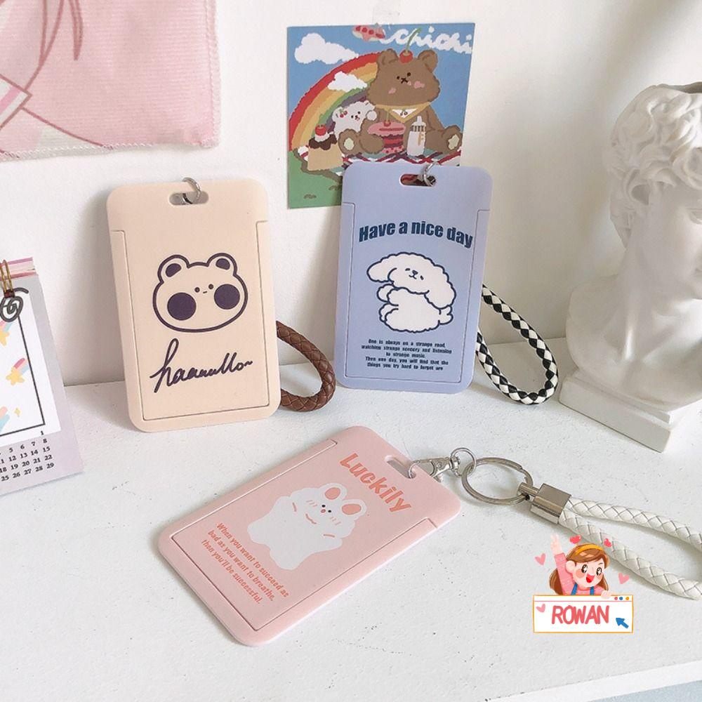 ROWANS Ví Đựng Thẻ ID Bằng Nhựa Kiểu Dáng Dễ Thương Cho Bé