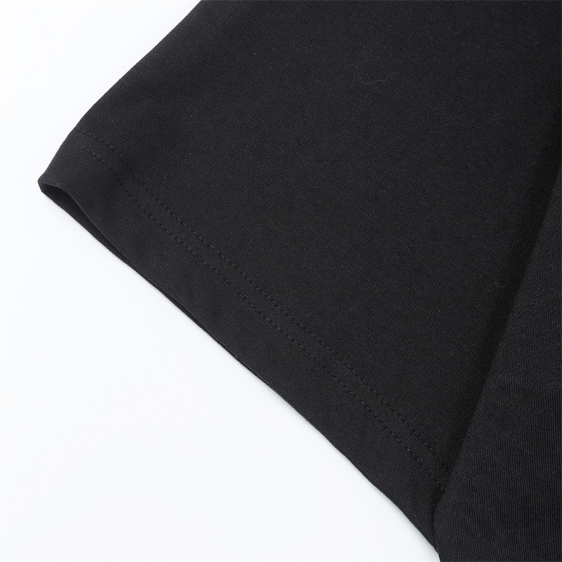 Ba-the Áo Thun Tay Ngắn Có Gân Đôi Phong Cách unisex T7Eit