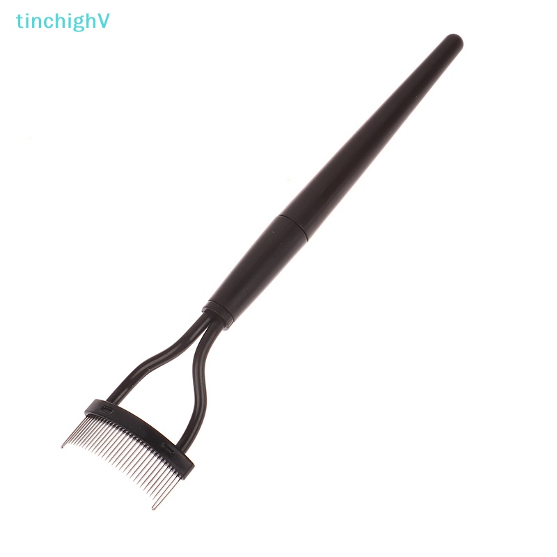 Lược Chải Lông Mi Bằng Kim Loại Màu Đen Nhỏ Gọn Tiện Dụng
