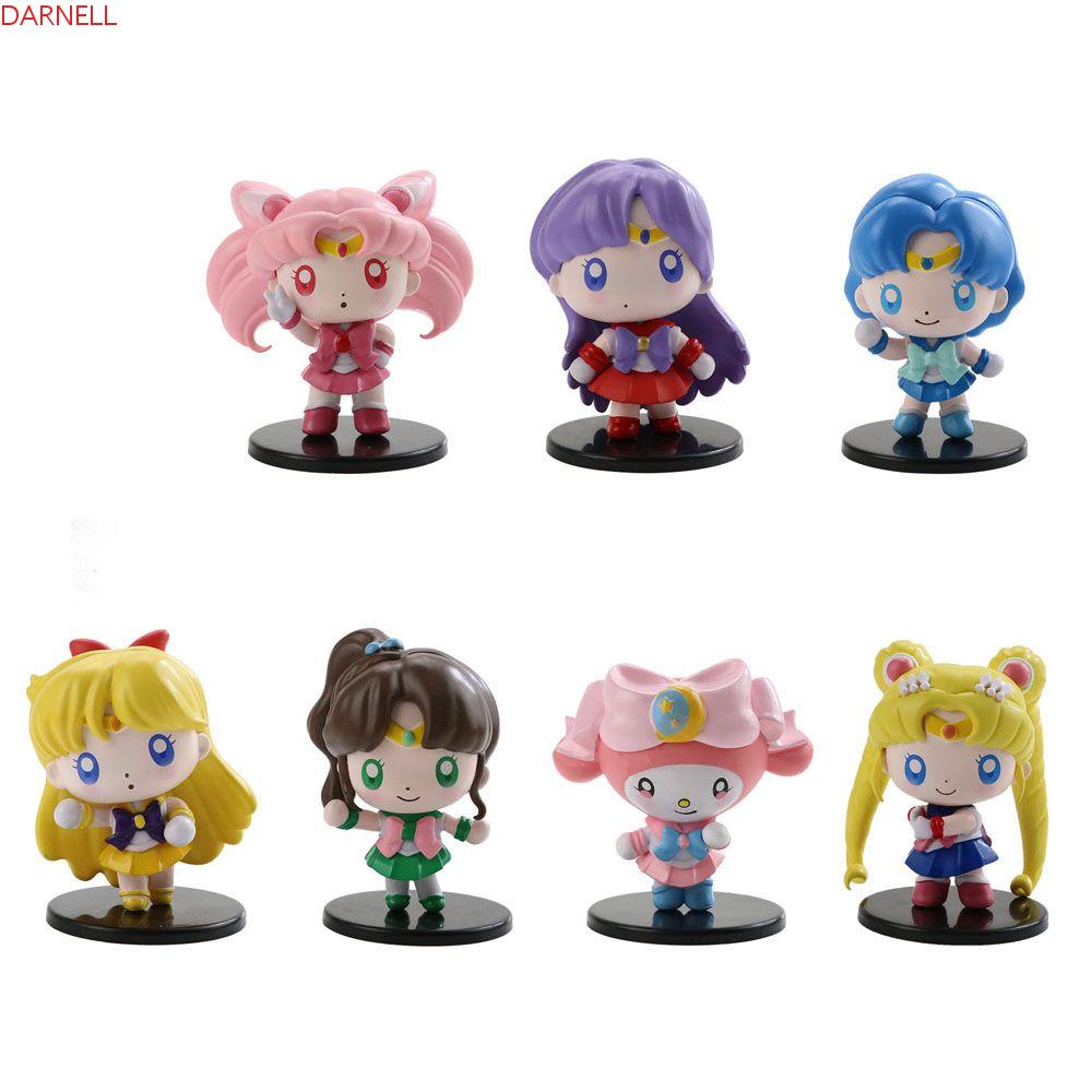 DARNELL Sailor Moon Mô Hình Nhân Vật Thủy Thủ Mặt Trăng Bằng PVC