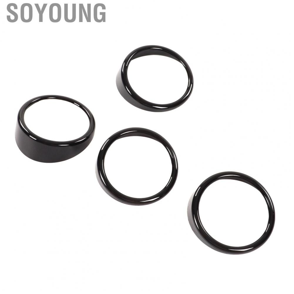 Soyoung AC Air Vent Ring Trim Interior Decor Outlet for Car Dashboard