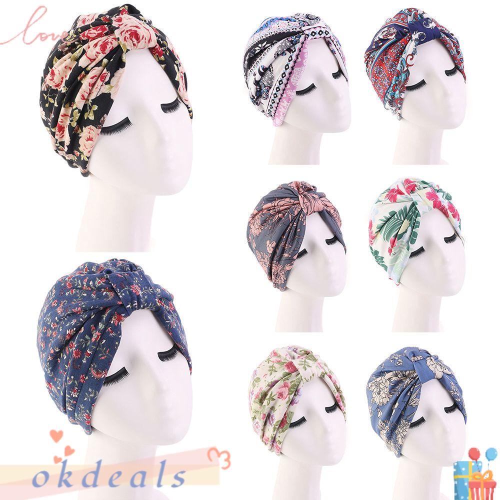 OKDEALS Mũ Trùm Đầu Bằng Cotton Satin Thời Trang