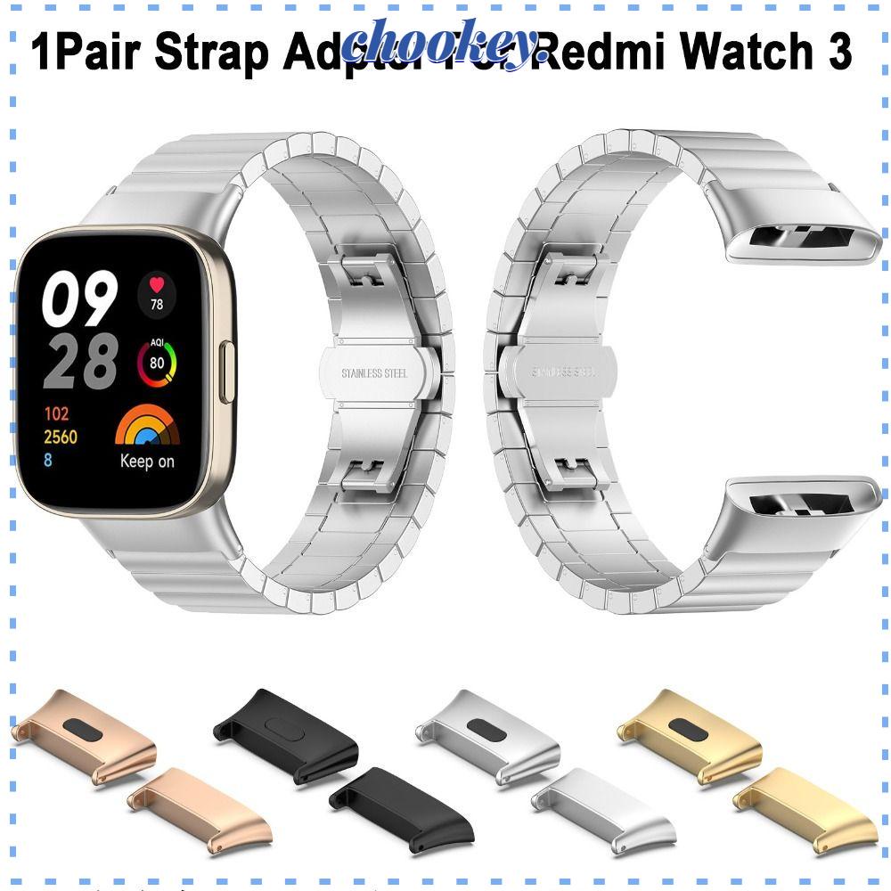CHOOKEY Set 2 Dây Đeo Đồng Hồ Bằng Kim Loại 20MM Cho Redmi Watch 3