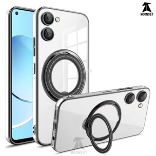 Ốp Điện Thoại Mỏng Nhẹ Kèm Giá Đỡ Nhẫn Từ Tính Chống Rơi / Sốc Cho Realme 10 4G