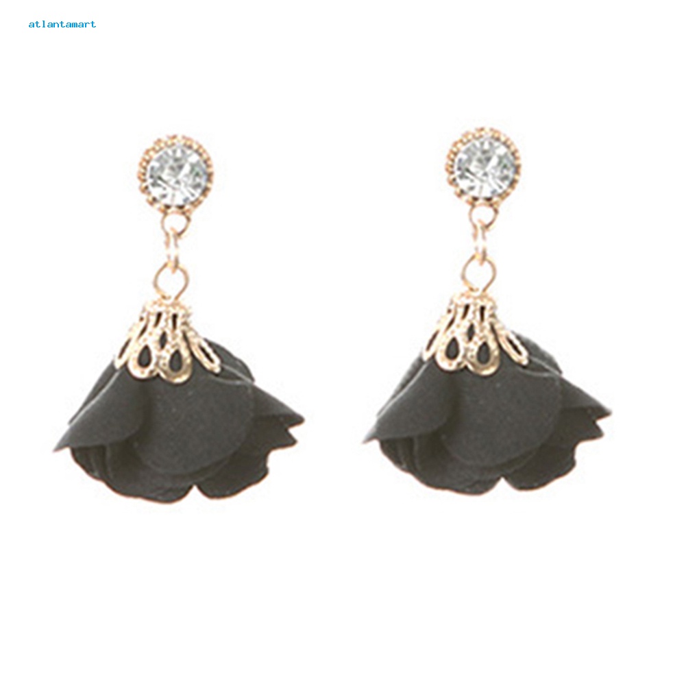 Túi Đựng Đồ Đa Năng Tiện Lợi Dễ Sử Dụng| Khuyên Tai Hoa Vải Vintage Đính Đá Thời Trang