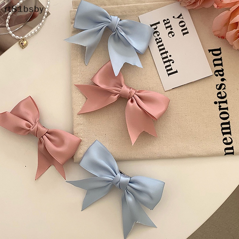 Set 2 Kẹp Tóc Nơ Sa Đuôi Ngựa Thời Trang Mùa Hè Cho Nữ