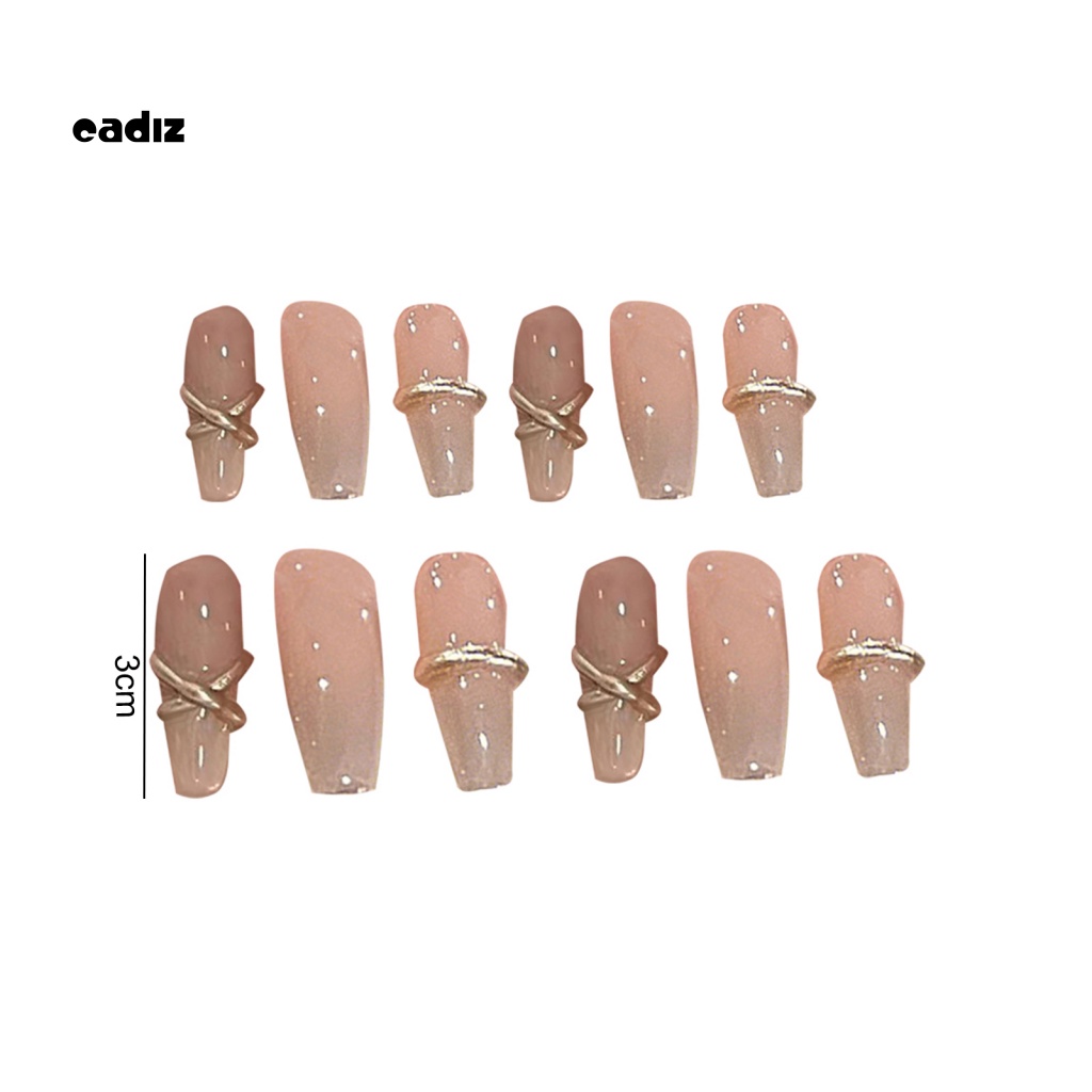 1 Bộ Móng Tay Giả Che Phủ Toàn Diện Hiệu Ứng Visual Effect Kèm Keo Dán Chuyên Dụng Cho Salon