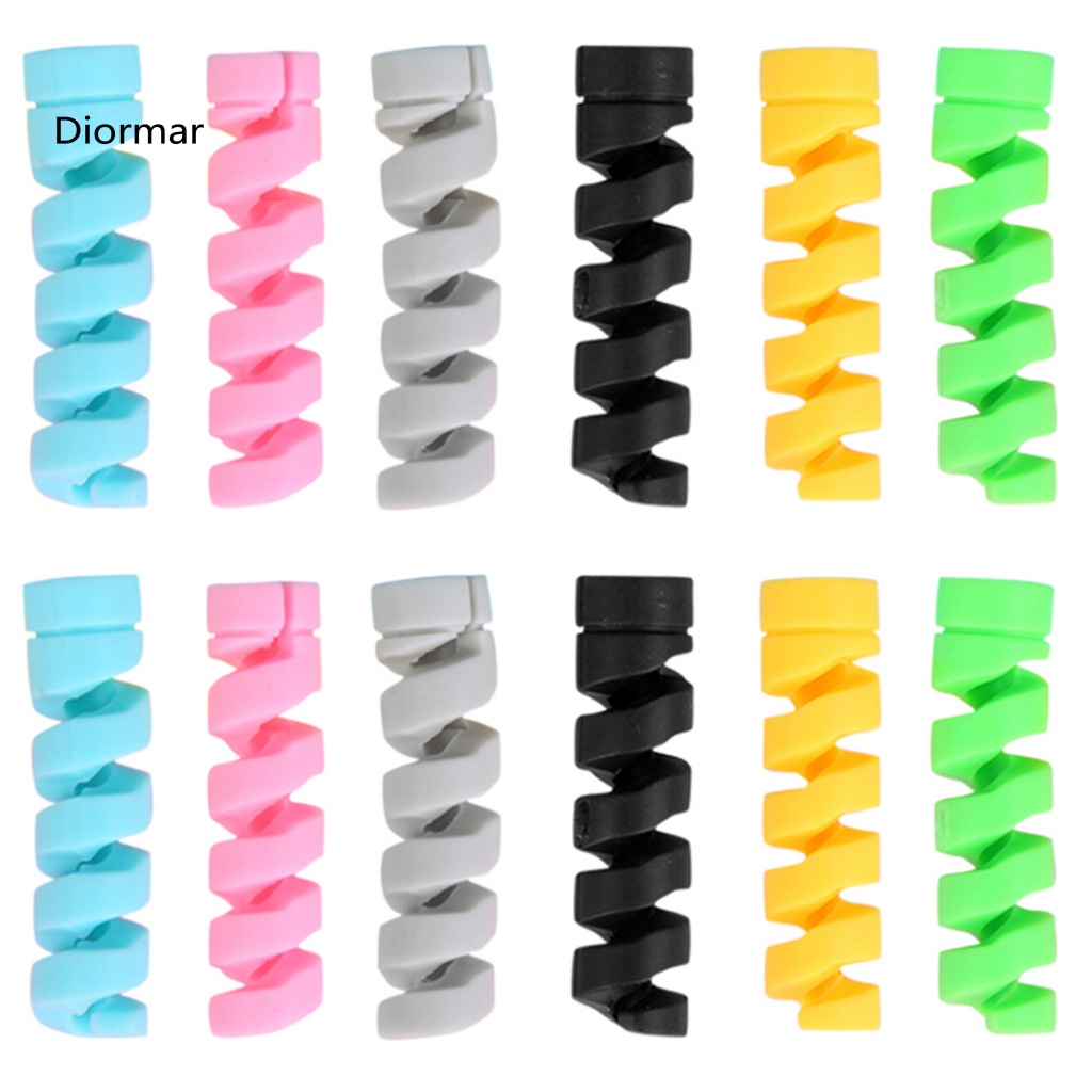 Bộ 10 Đầu Bảo Vệ Dây Cáp Sạc Bằng Silicon Mềm Nhẹ