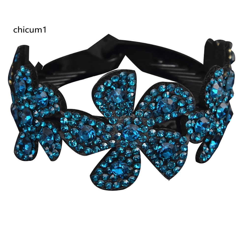 Kẹp Tóc Xoắn Ốc Đính Đá Lấp Lánh Cho Nữ