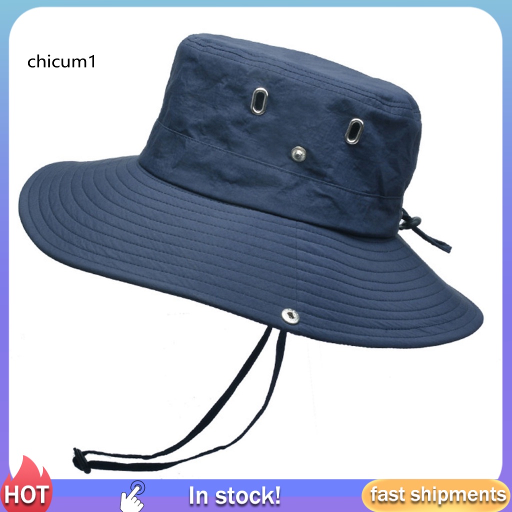 Mũ Tai Bèo Vành Rộng Chống Nắng Màu Sắc Thời Trang Mùa Hè Cho Nam Giới