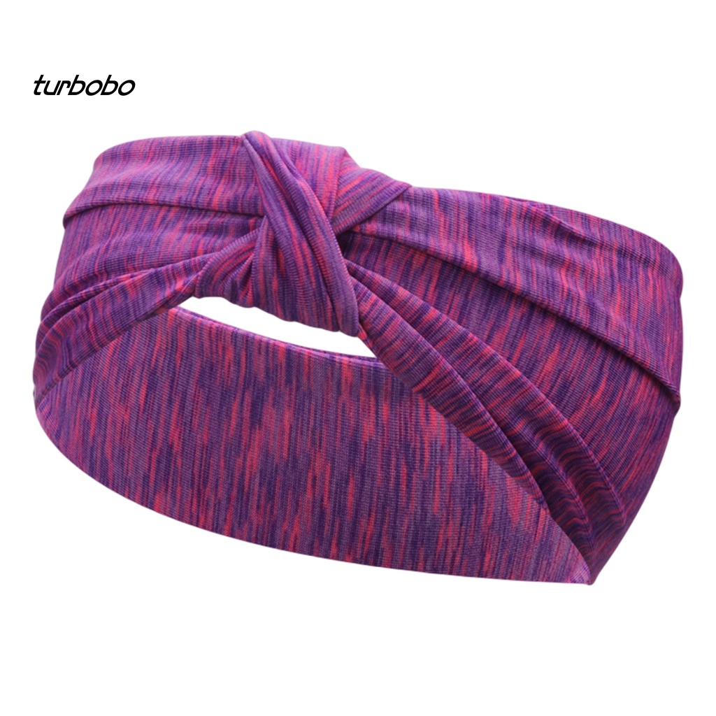 Băng Đô Co Giãn Bản Rộng Thiết Kế Thắt Nút Gọn Nhẹ Dùng Tập Yoga / Chạy Bộ