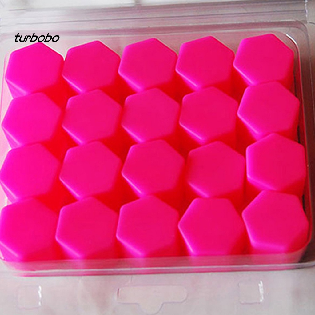 Set 20 Nắp Silicone Bảo Vệ Vành Bánh Xe Hơi Chịu Nhiệt Độ Cao 19mm