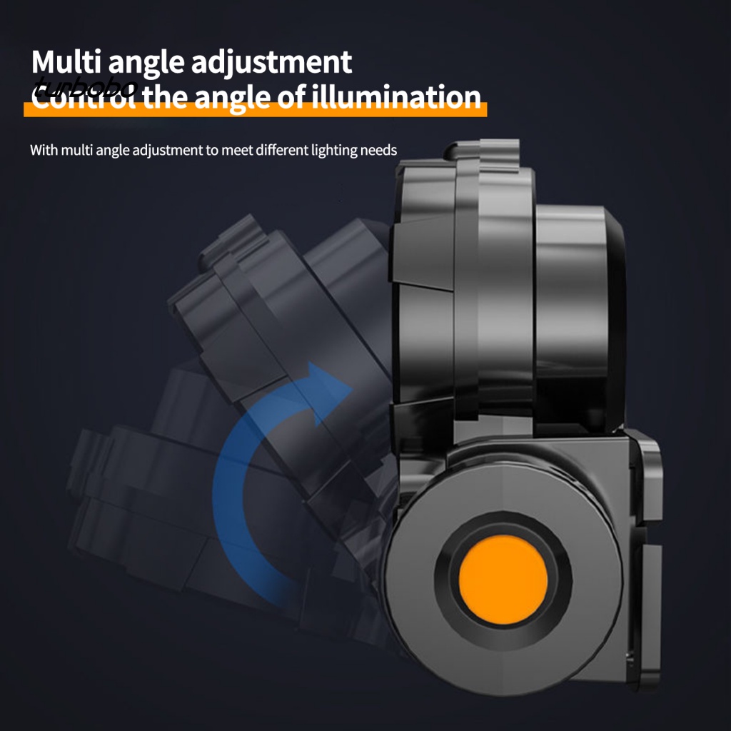 Đèn Pha LED COB Độ Sáng Cao Chống Thấm Nước Có Thể Điều Chỉnh Đa Góc Sạc Lại Bằng USB Dành Cho Đi Cắm Trại Leo Núi