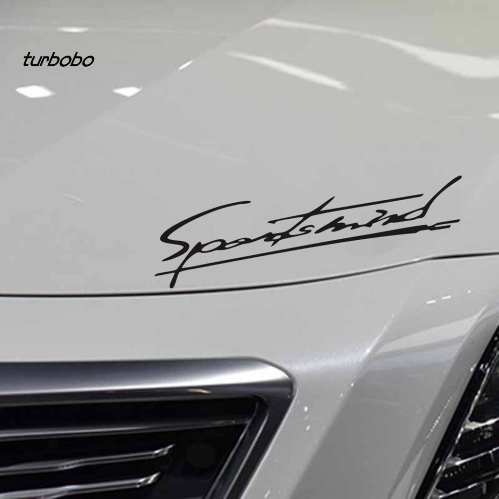 Miếng Dán PVC In Chữ Turbobobo Có Thể Tháo Rời Dùng Trang Trí Đèn Pha Xe Hơi
